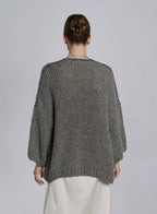 Diamond Detail Open Front Cardigan image 1