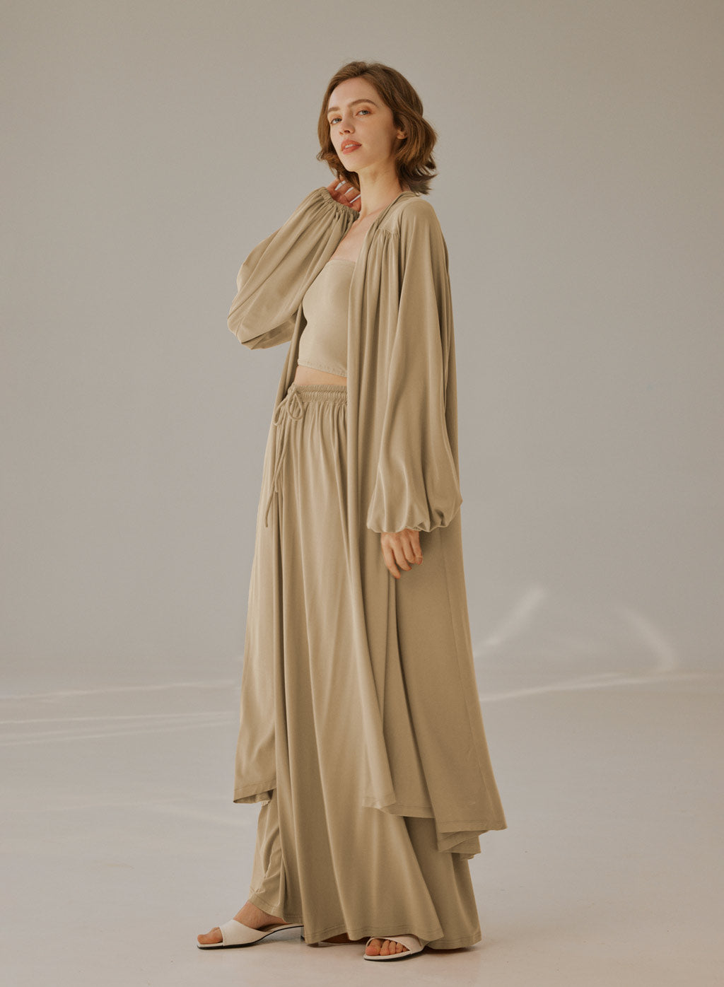 Flowy Open-Front Cardigan