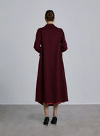 Dressy Peak Lapel Cashmere Long Coat image 1