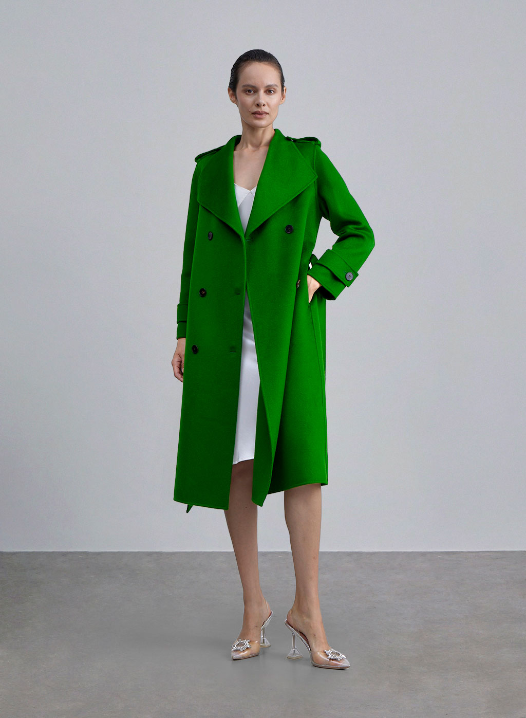 Pure Cashmere Emma Belted Long Coat image 0