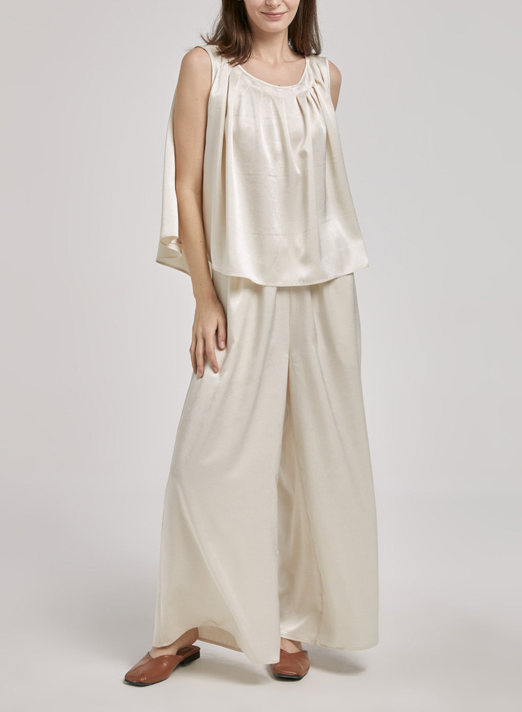 Shirred Poplin Top Set image 0