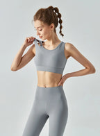 U Detail Mesh-Back Sports Bra - Botticelli, S image