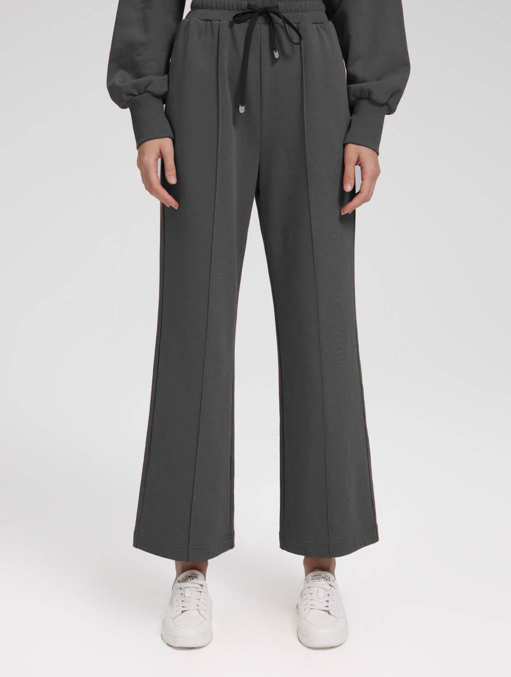 Classic Cotton Track Pants - Light Grey, S image