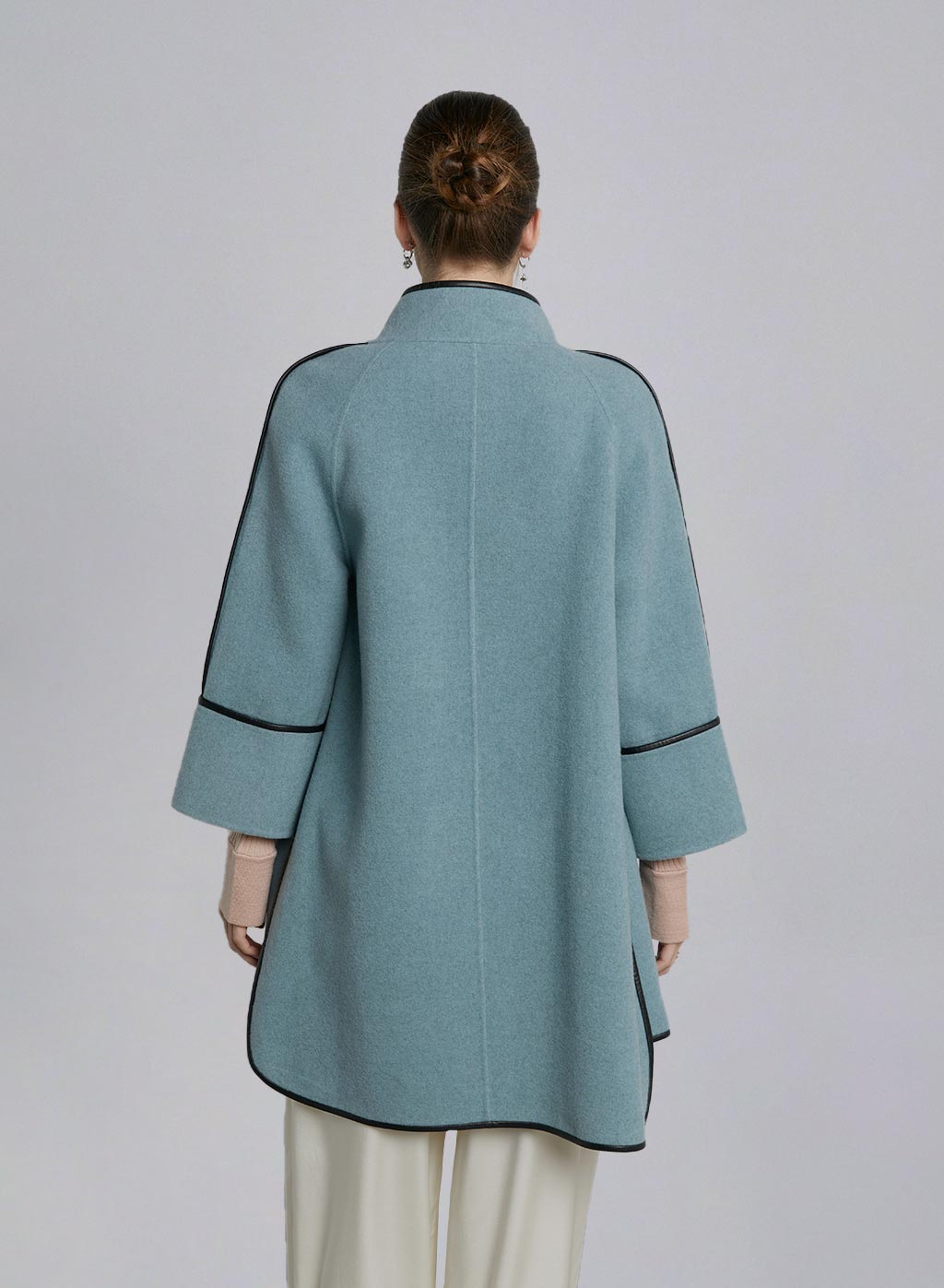 Stepped Hem Wool Coat image 1