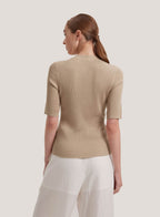 Crew-Neck Silk Cashmere T-Shirt image 1