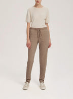 Mid-Rise Wool-Cashmere Joggers - Pale Taupe, M image