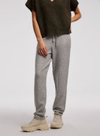 Classic Joggers With Elastic Waist - Light Grey, L image