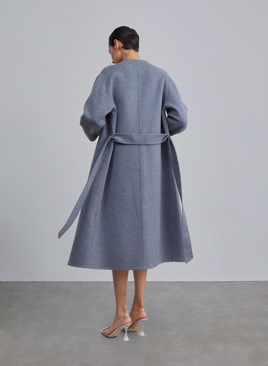 Jackie Belted Double-faced Coat image 1