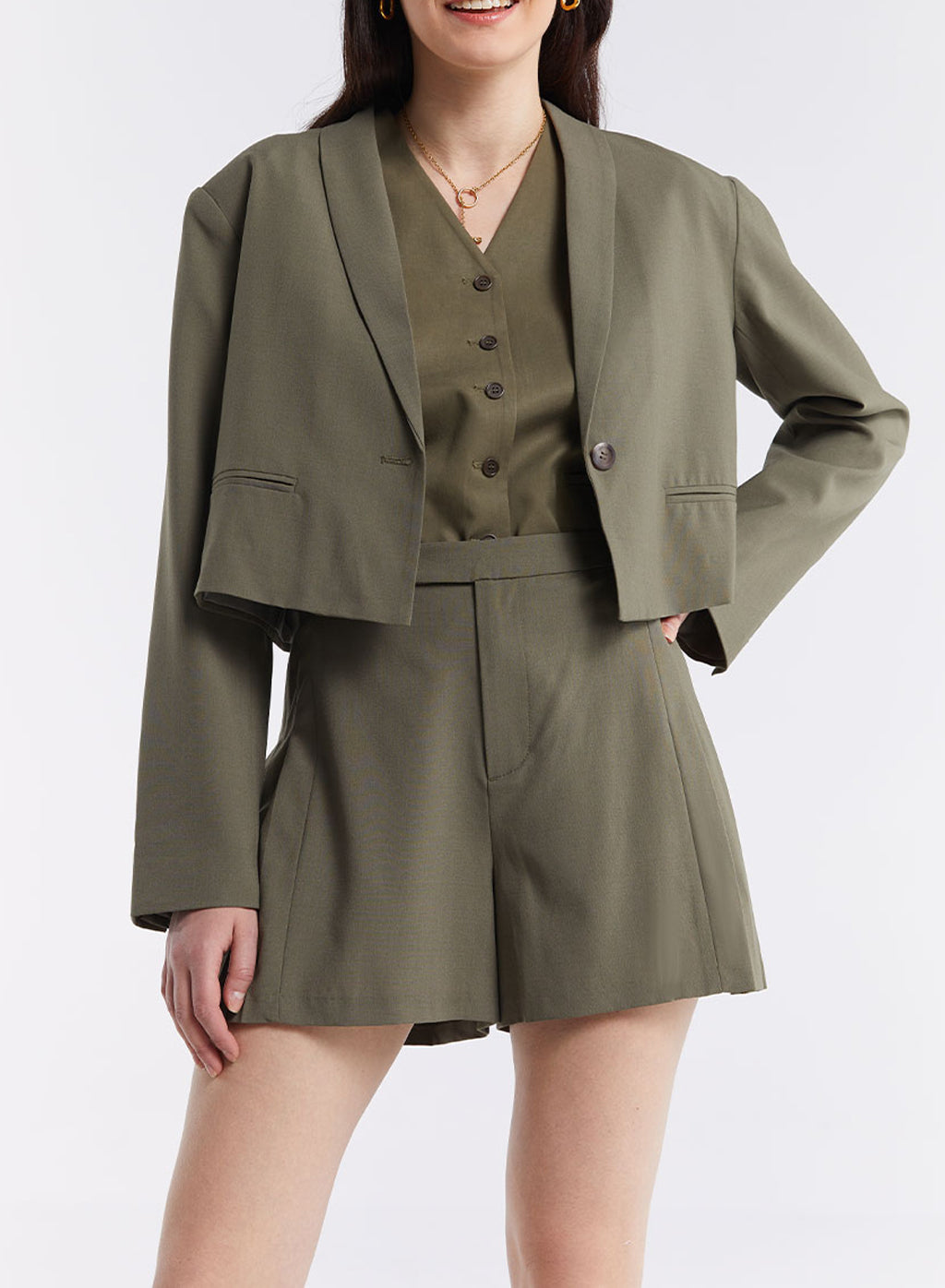 Pleated Shorts image 0