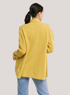 Wool-Cashmere Cardigan With Ribbed Shawl Collar image 1