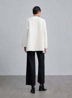 Classy Rolled Cuff Wool Coat image 1
