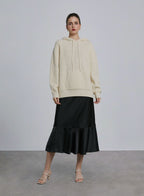 Pouch Pocket Wool Knitted Hoodie image 0