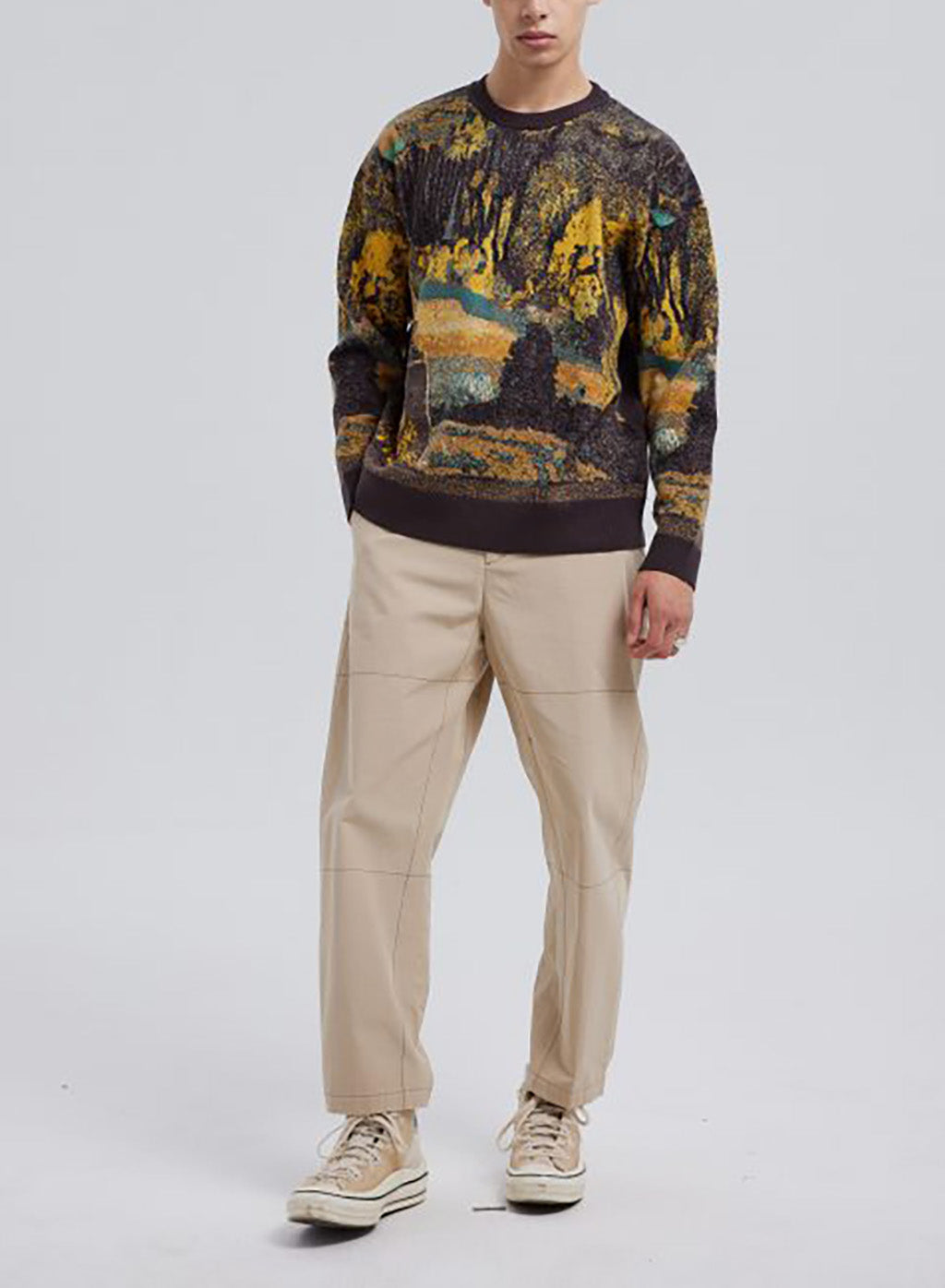 Multicolor Ribbed Sweater image 1