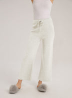 Hadley Drawstring Cashmere-Wool Pants - Ecru White, S image