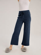 Hadley Drawstring Cashmere-Wool Pants - Azure, S image