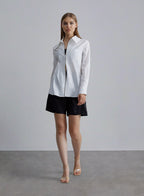 Zipped Loose Cotton-padded Blouse image 0