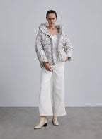 Letter Prints Zip Front Puffer Jacket image 0