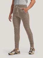 Tapered-Leg Wool-Cashmere Drawstring Jogger - Pale Taupe, M image