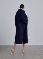Wide Laepl Side Slit Double-faced Coat image 1