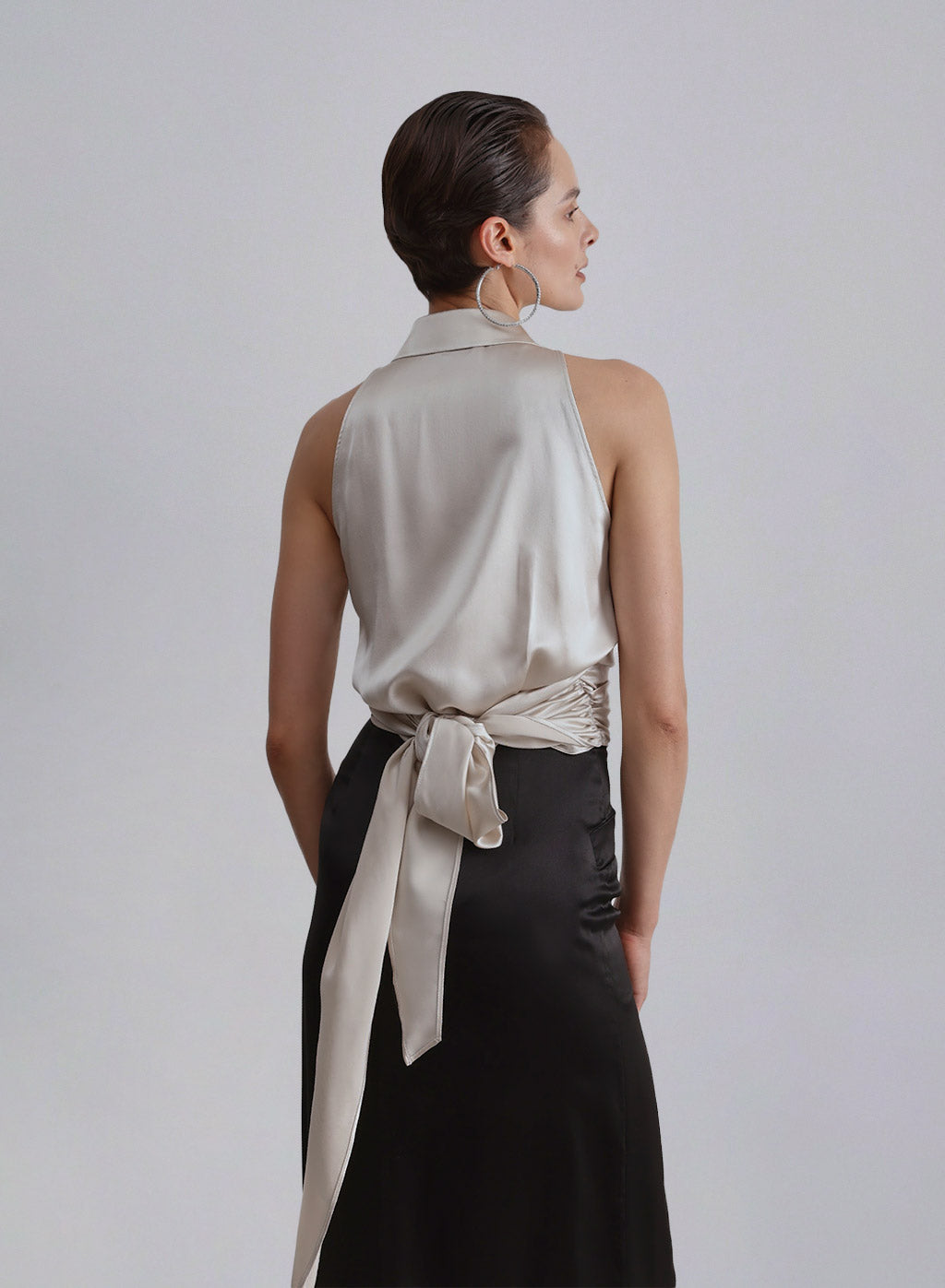 Classic Sleeveless Silk Top image 1