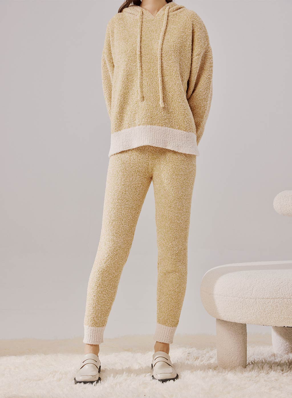 Chunky-Knit Track Pants image 0