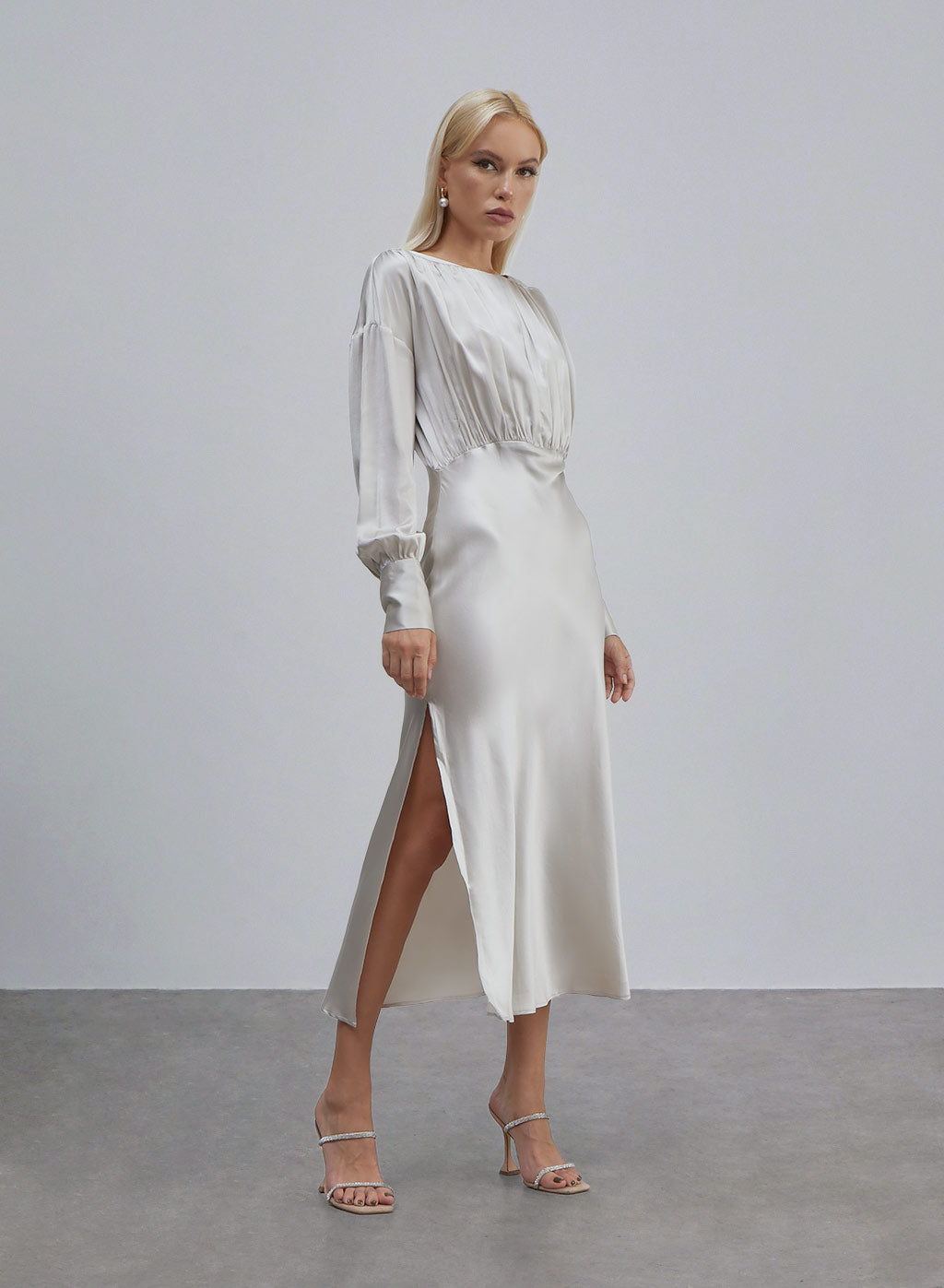lavender fields maxi dress Lavender Fields Maxi Silk Dress – silkmaison