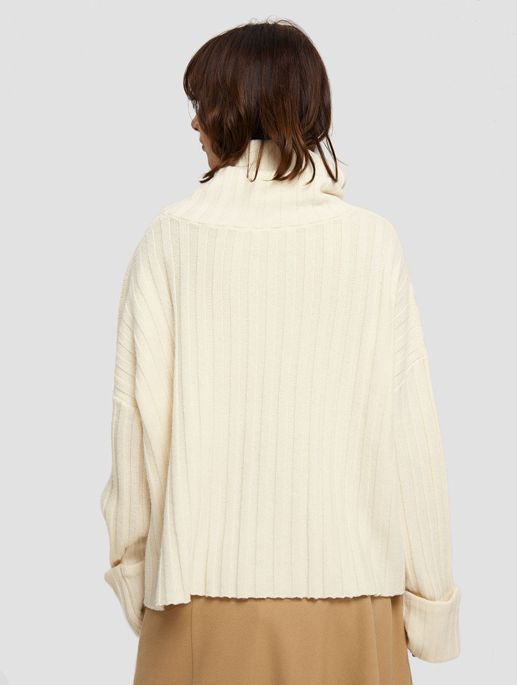 Cozy Cowl Neck Wool Sweater image 1