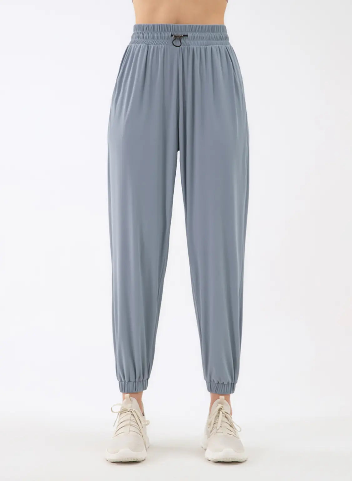 Breathable High-Rise Tapered Joggers - Echo Blue, S image