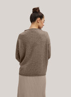 Funnel-Neck Pure Wool Sweater image 1