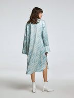 Printed Oversized Shirt Dress image 1
