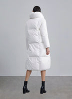 Shawl Lapel Lace-Up Down Coat image 1