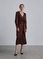 Maison Belted Silk Shirt Dress image 0
