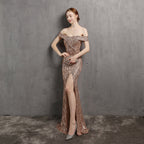 Fairy Dream Celebrity Party Evening Dress - Gold, M image