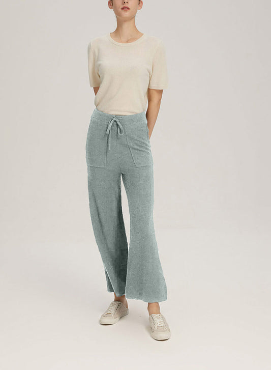 Wide-Leg Wool-Cashmere Trouser With Pocket image 0