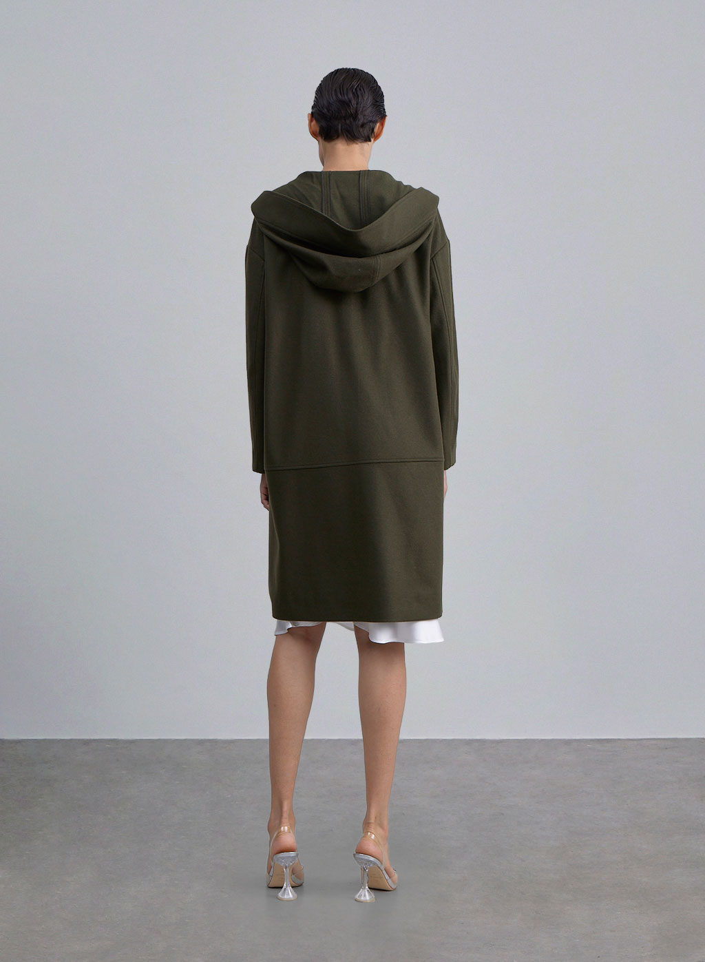 Dorothy Back Hooded Wool Coat image 1