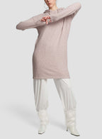 Stretch Sweater Dress - Powder Pink, S image