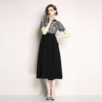 The same high-end lace short sleeve image 3