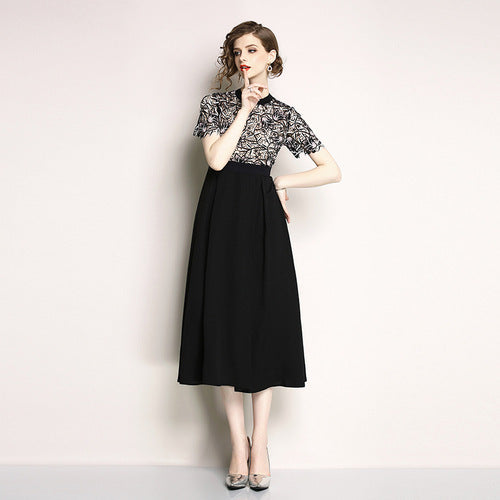 The same high-end lace short sleeve image 3
