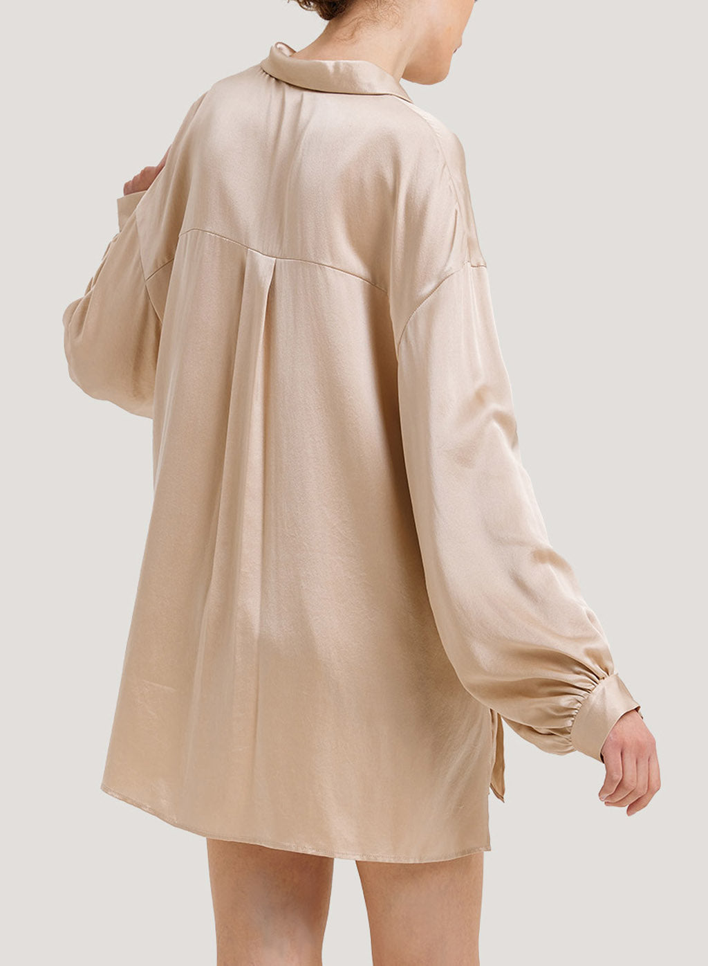 Relaxed Silk Pajama Top image 1