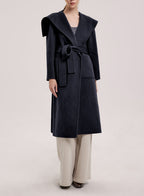 Esme Wool-Cashmere Shawl Coat - Blue Night, L image