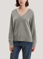 Wool And Yak-Blend Sweater - Light Grey, M image