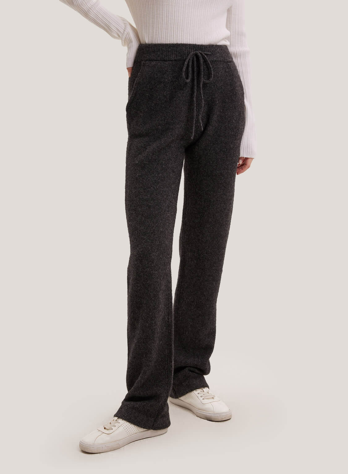 Relaxed-Fit Pure Yak Wool Jogger - Charcoal, S image