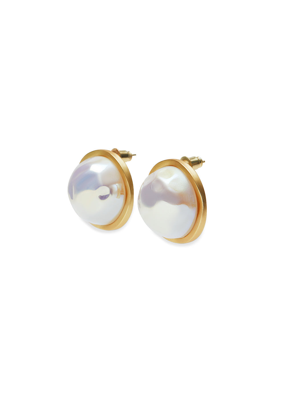 Heidi Round Pearl Earrings image 0