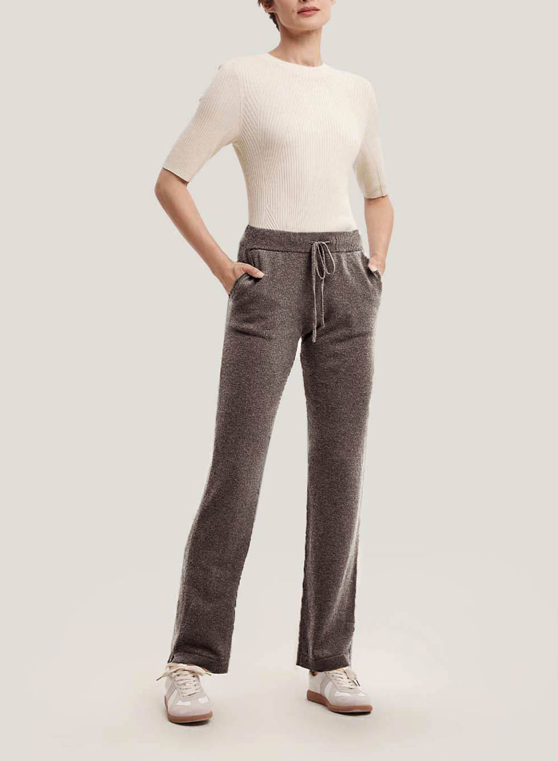 Straight-Leg Yak-Wool Blend Pants - Cedar, XL image