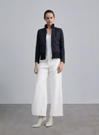 Zip Closure Quilted Puffer Jacket image 0