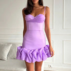 Women's Pleated Skirt Slim Strap Dress image 3