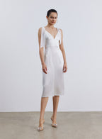 Bowknot Strap Satin Dress image 0