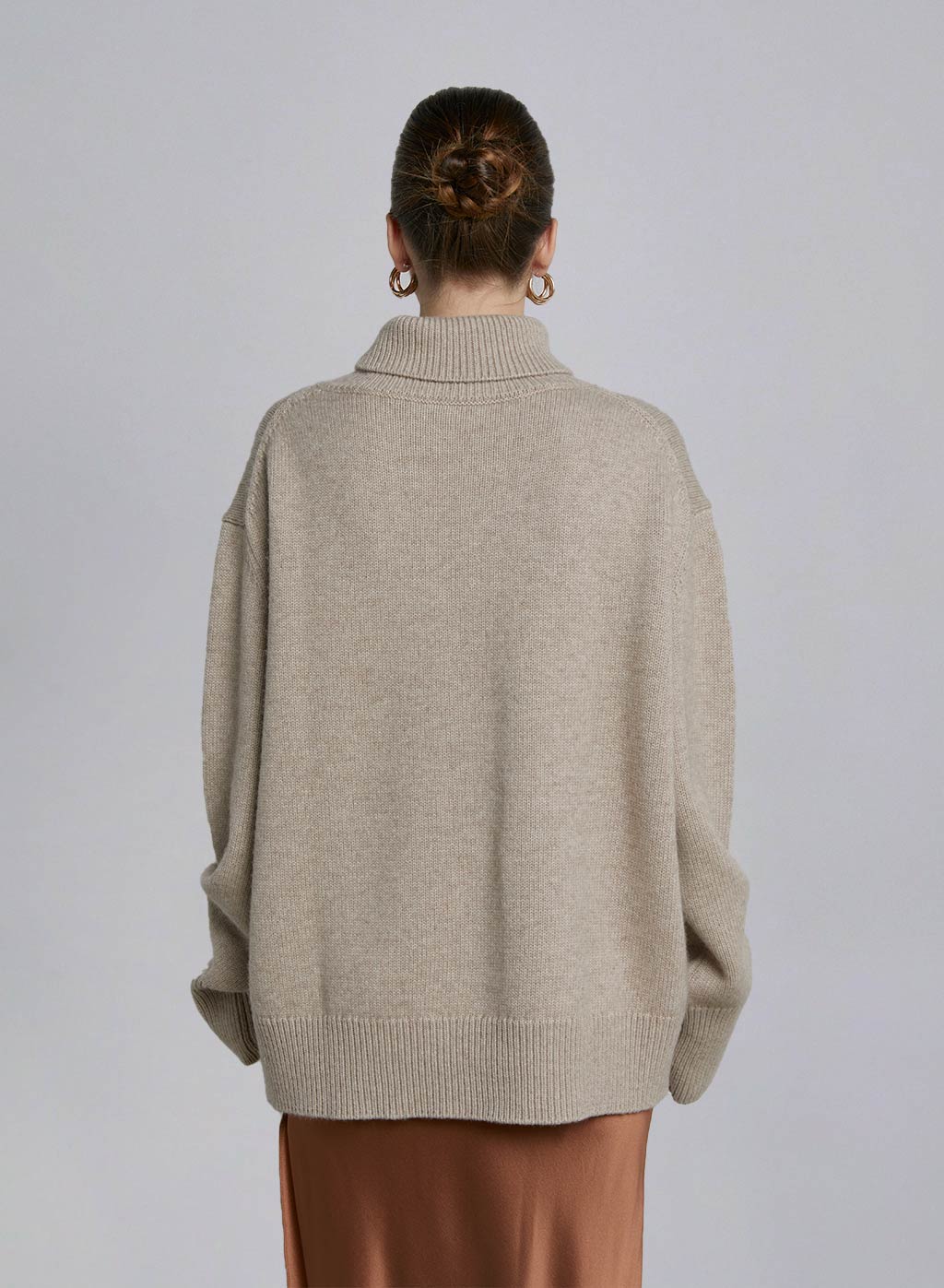 Classic High Neck Wool Sweater image 1