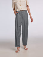 Tailored Full Length Pants - Grey, S image