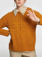 Fine Knit Hoodie - Yellow Gold, L image